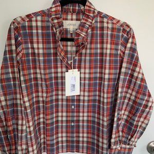 NWT. The GREAT. Venetian Button-down. Plaid